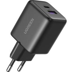 Зарядное устройство Ugreen USB + USB-C GaN 30W X516 black Фото