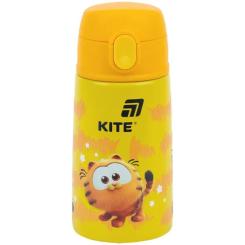 Поильник-непроливайка Kite Garfield термос з трубочкою 400 мл Фото