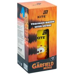Поильник-непроливайка Kite Garfield термос з трубочкою 400 мл Фото 3