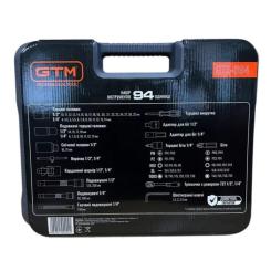 Набор инструментов GTM 94шт. 1/2-1/4" 4-32мм, кейс Фото 7