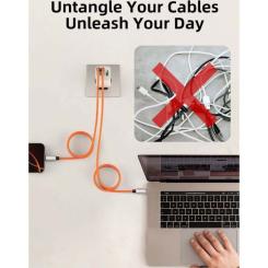 Дата кабель Cabletime USB-C to USB-C 2.0m PD240W magnetic Фото 2