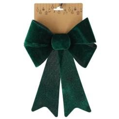 Украшение декоративное Chomik бант велюр, 23х38 см, зелений Фото