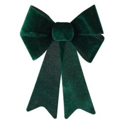 Украшение декоративное Chomik бант велюр, 23х38 см, зелений Фото 1