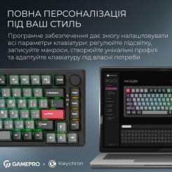 Клавиатура GamePro Asgard Yord Wireless/Bluetooth/USB UA Black Фото 9
