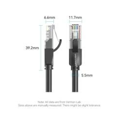 Патч-корд Vention 5м, UTP cat 6 RJ-45 black Фото 9