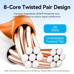 Патч-корд Vention 5м, UTP cat 6 RJ-45 black Фото 4