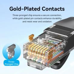 Патч-корд Vention 5м, UTP cat 6 RJ-45 black Фото 6