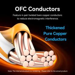 Патч-корд Vention 3м, S/FTP cat 8 RJ-45 black Фото 5