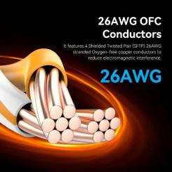 Патч-корд Vention 3м, S/FTP cat 8 RJ-45 black Фото 3