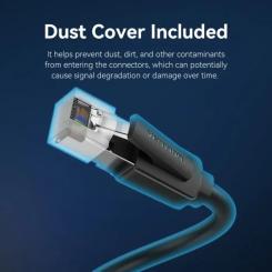 Патч-корд Vention 3м, S/FTP cat 8 RJ-45 black Фото 6