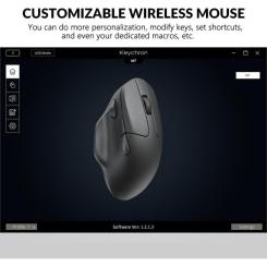 Мышка Keychron M7 Wireless/Bluetooth/USB Black Фото 1