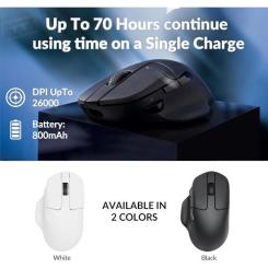 Мышка Keychron M7 Wireless/Bluetooth/USB Black Фото 2