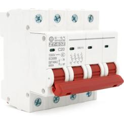 Автоматический выключатель ZUOYI Z7-63Z 4P C20 DC1000V Фото