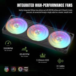 Система жидкостного охлаждения Gamemax GLACIER 360 LCD BK Фото 11