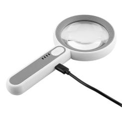 Лупа Voltronic с подсветкой YT6516C, диаметр 65мм, Х6, 16Led Фото 6