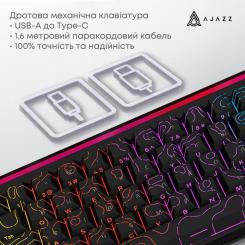 Клавиатура Ajazz NK68 Red Switch USB UA Black Фото 6
