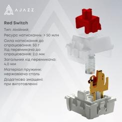 Клавиатура Ajazz NK68 Red Switch USB UA Black Фото 7
