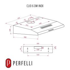 Вытяжка кухонная Perfelli CLIO 6 DM INOX Фото 10