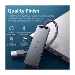 Концентратор Vention USB 3.0 to 4xUSB 3.0 black Фото 5