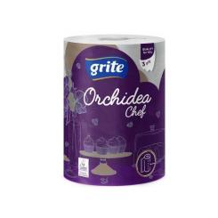 Бумажные полотенца Grite Orchidea Chef 3 слоя 1 рулон Фото 1