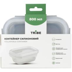 Пищевой контейнер Tribe Collapsible Container 800 мл силіконовий grey Фото 3
