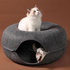 Лежак для животных Me&Pet Интерактивный тоннель M Серый Фото 7