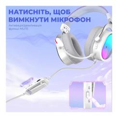 Наушники Fifine H16 7.1 RGB White Фото 9