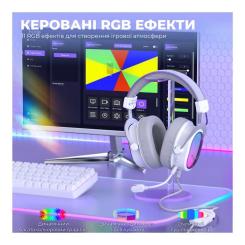 Наушники Fifine H16 7.1 RGB White Фото 11