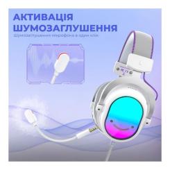 Наушники Fifine H16 7.1 RGB White Фото 8