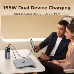 Батарея универсальная Ugreen 20000mAh 165W with Retractable Cable Фото 9