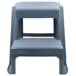 Табурет Irak Plastik со ступенькой Step цвет антрацитовый Фото 1