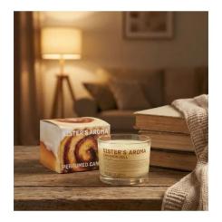 Ароматическая свеча Sister's Aroma Cinnamon Roll 150 г Фото 1