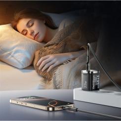 Зарядное устройство Essager 1xUSB-C + 1xUSB 33W GaN black Фото 6