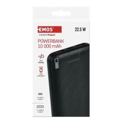 Батарея универсальная EMOS 10000mAh AlphaQ3, 22.5W, black Фото 9