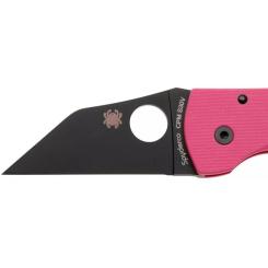 Нож Spyderco Microjimbo Sprint Run S30V Black Blade Pink Фото 2