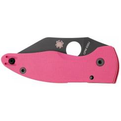 Нож Spyderco Microjimbo Sprint Run S30V Black Blade Pink Фото 4