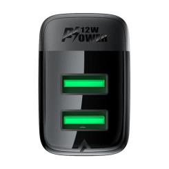 Зарядное устройство Acefast 2xUSB 12W A86 black Фото 4