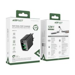 Зарядное устройство Acefast 2xUSB 12W A86 black Фото 5