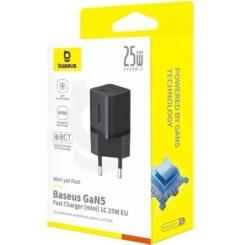 Зарядное устройство Baseus 1xUSB-C 25W GaN5 black Фото 5