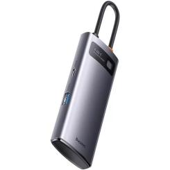 Концентратор Baseus USB-C 4-in-1 4xUSB 3.0 gray Фото 1