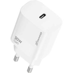 Зарядное устройство Grand-X GaN USB-C 30W QC3.0 white Фото 2