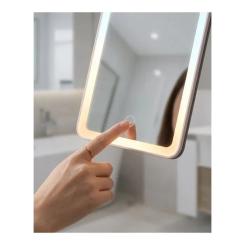Зеркало Xiaomi Leather case mirror pink Фото 1