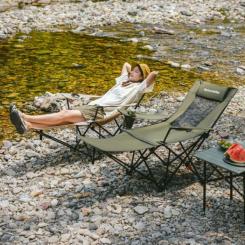 Кресло складное Naturehike CNK2550JJ023 Nightfall T05, сталь, оливкове Фото 5