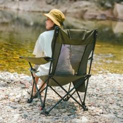 Кресло складное Naturehike CNK2550JJ023 Nightfall T05, сталь, оливкове Фото 8