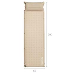 Туристический коврик Naturehike CNK2550WS025, вологостійкий, 200х65х6 см, бежевий Фото 1