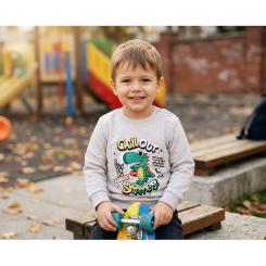 Кофта детская Breeze с динозавром Фото 4
