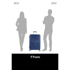Чемодан American Tourister Soundbox 97/110 л темно-синя Фото 9