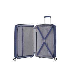 Чемодан American Tourister Soundbox 97/110 л темно-синя Фото 3