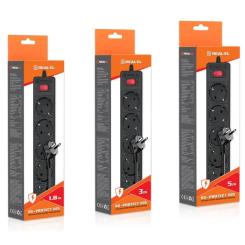 Сетевой фильтр питания REAL-EL RS-Protect 505, 3m, black Фото 10