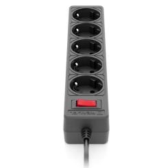 Сетевой фильтр питания REAL-EL RS-Protect 505, 3m, black Фото 2